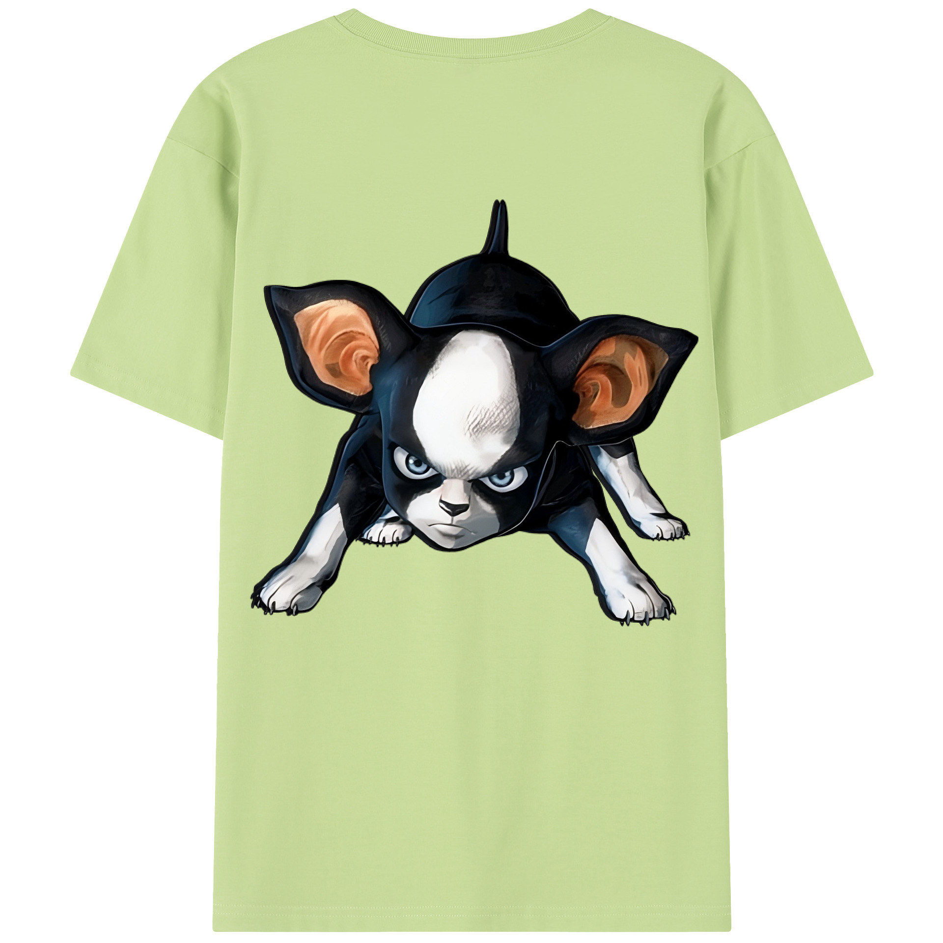 （画像用） ジョジョの奇妙な冒険 イギー JoJo's Bizarre Adventure Iggy 綿100％半袖Tシャツ（背面プリント）